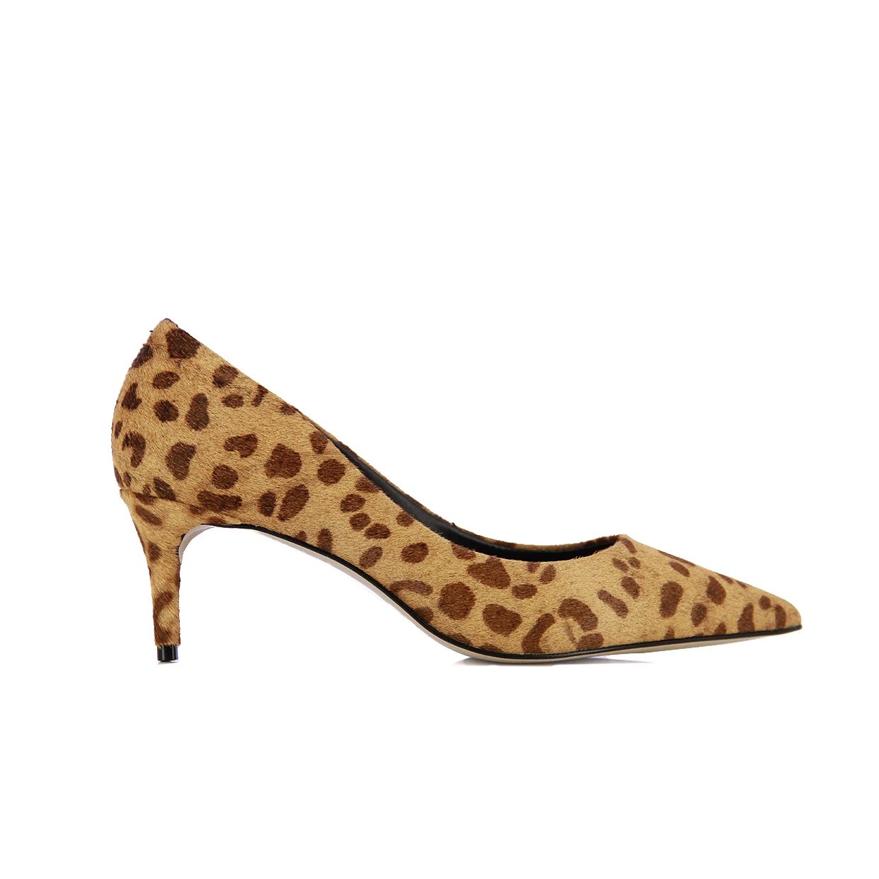 Elegance Leather Pump -Leopard