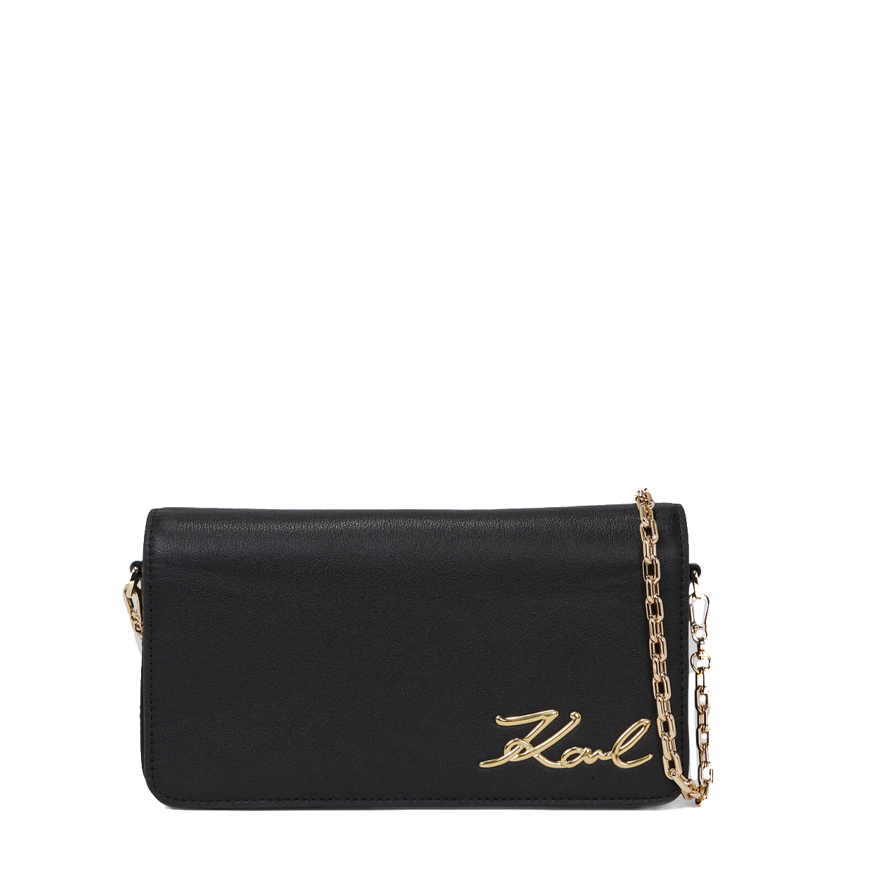 K/Signature Shoulder Pouch -Black