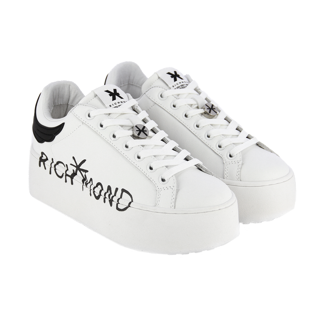 Sarkany Blancas Zapatillas Sarkany Patch Zapatillas Mujer