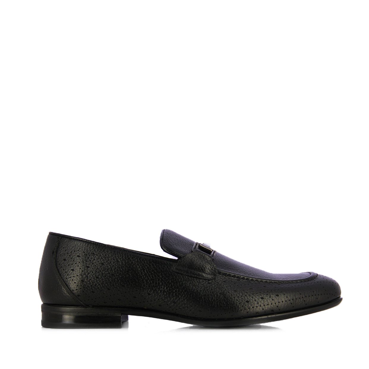 Classic Buckle Loafer -Black