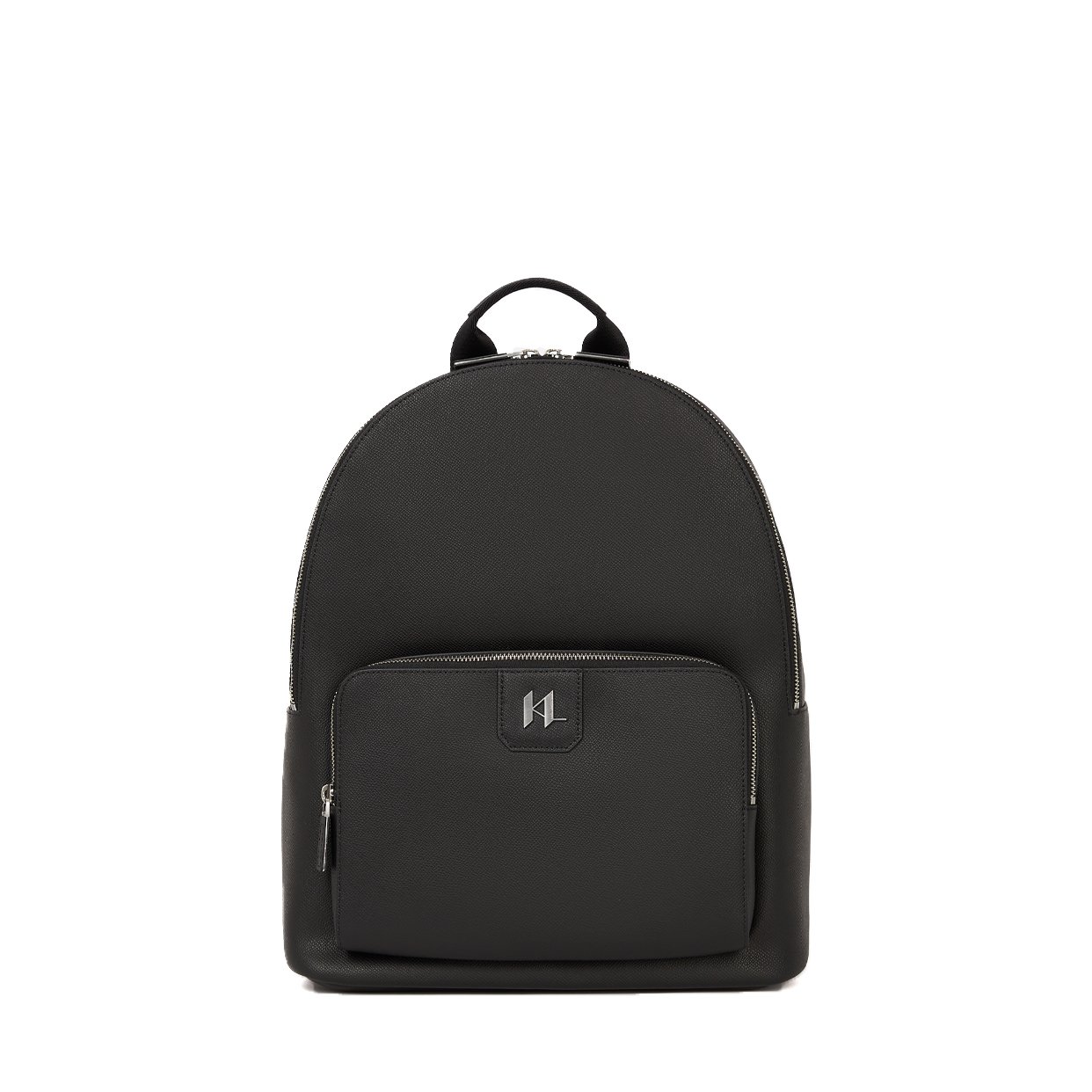 K/Monogram Leather Backpack -Black