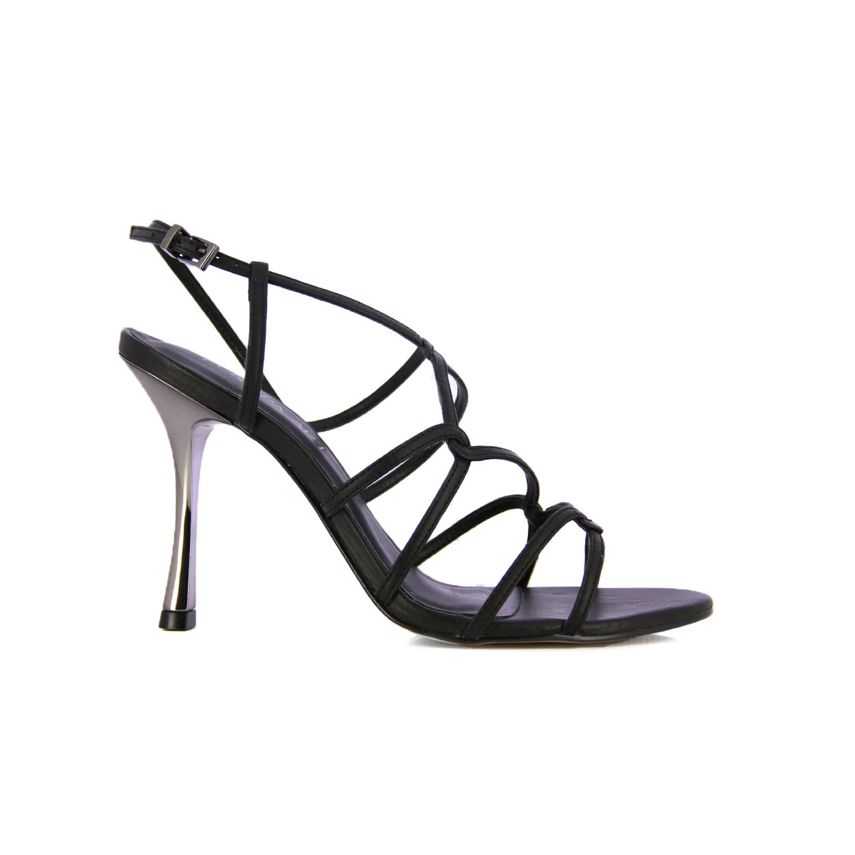 Stiletto Strap Sandals -Black