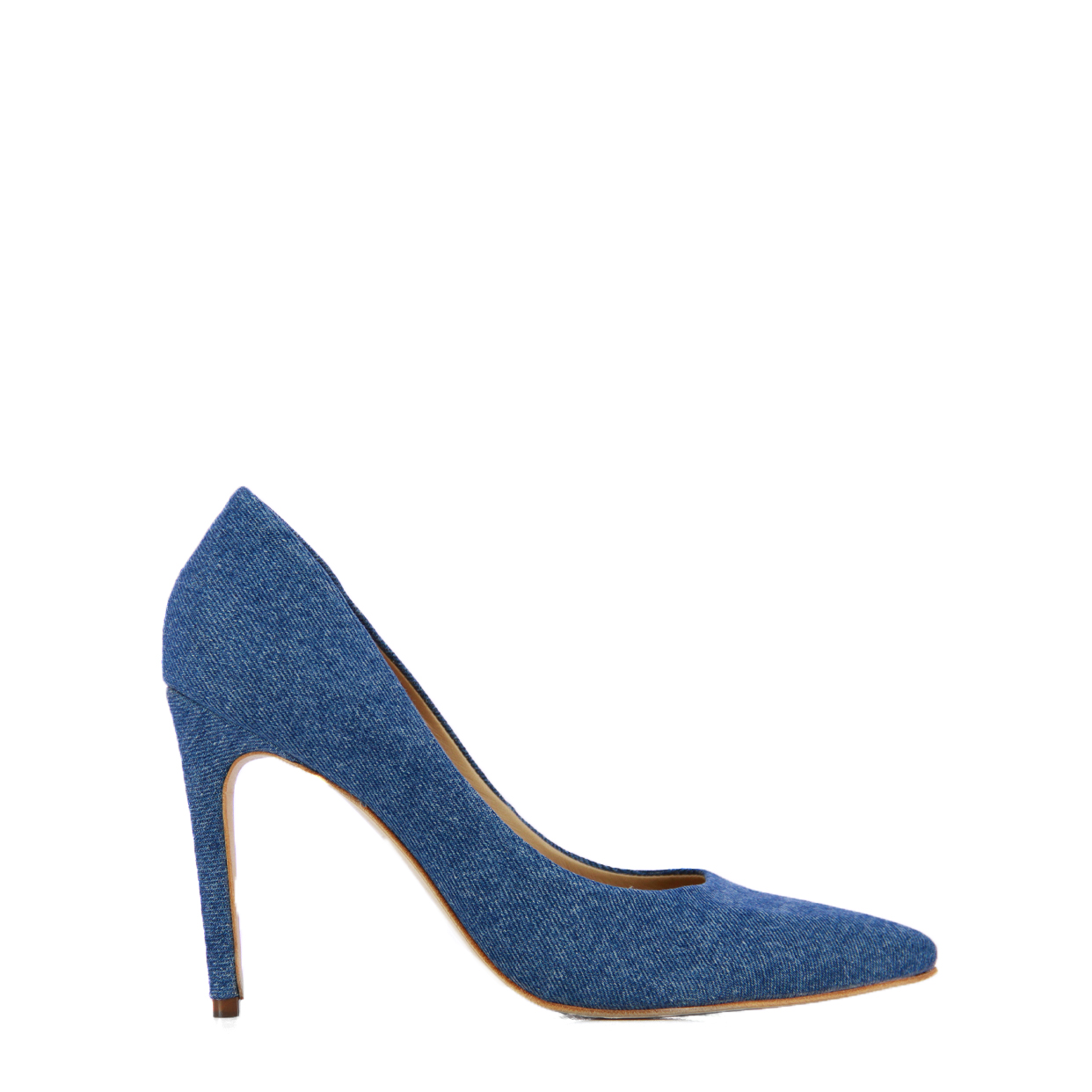 Elegant Court Heel -Blue Denim