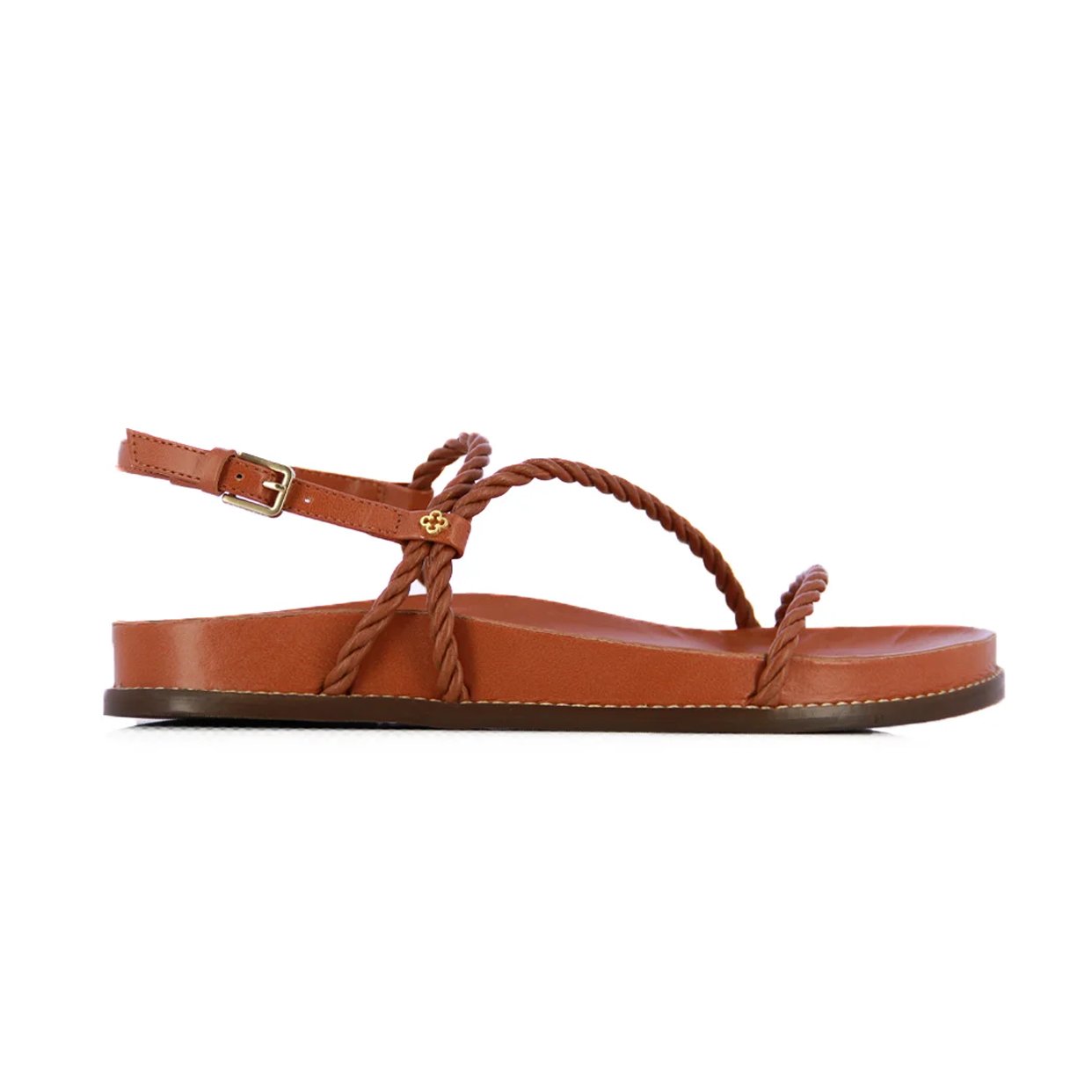 Woven Flat Sandals -Camel