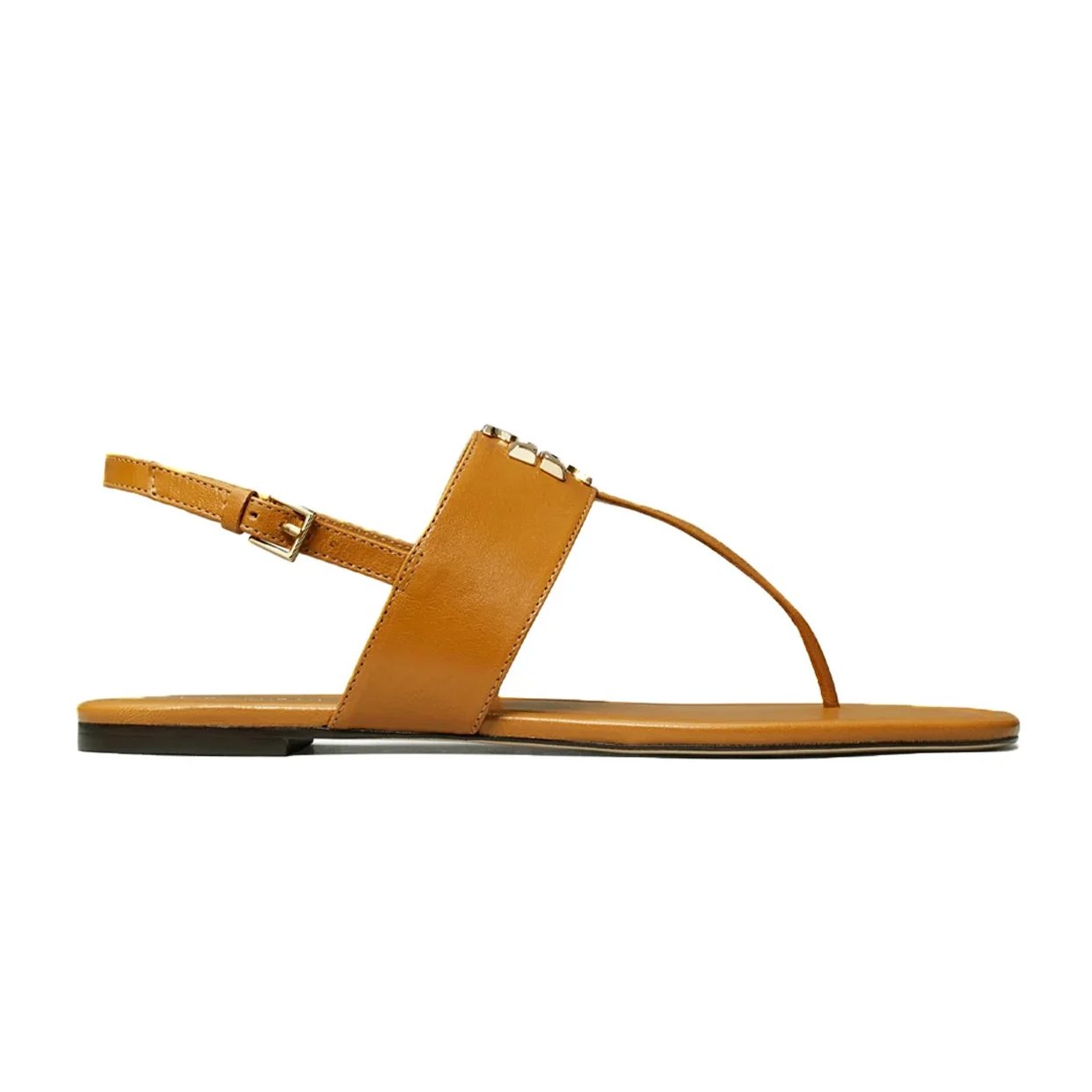 Eleanor T-Strap Sandal -Caramel Corn/Gold