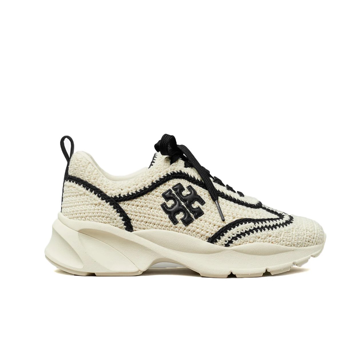 Good Luck Crochet Trainer -Ivory/Black