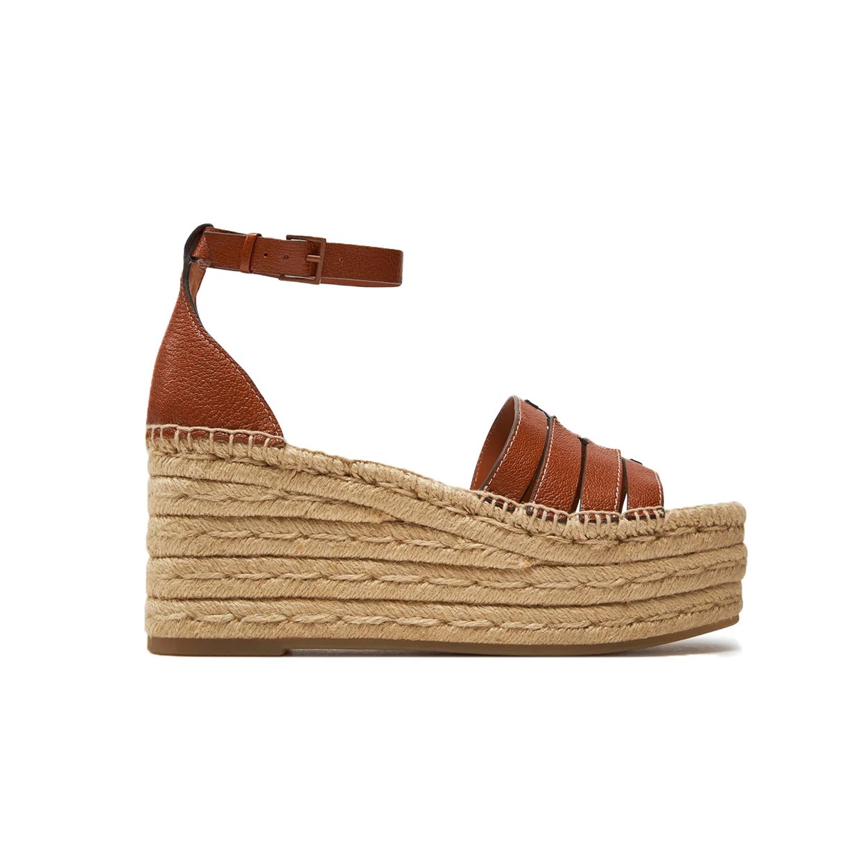 Ines Espadrille Wedge Sandal -Bourbon