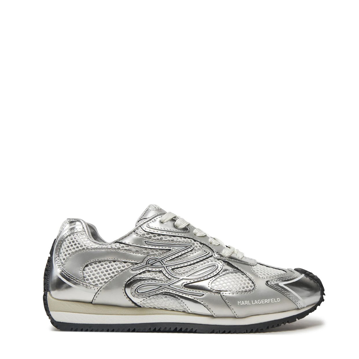 Velocette Autograph Overlay Sneakers -Silver