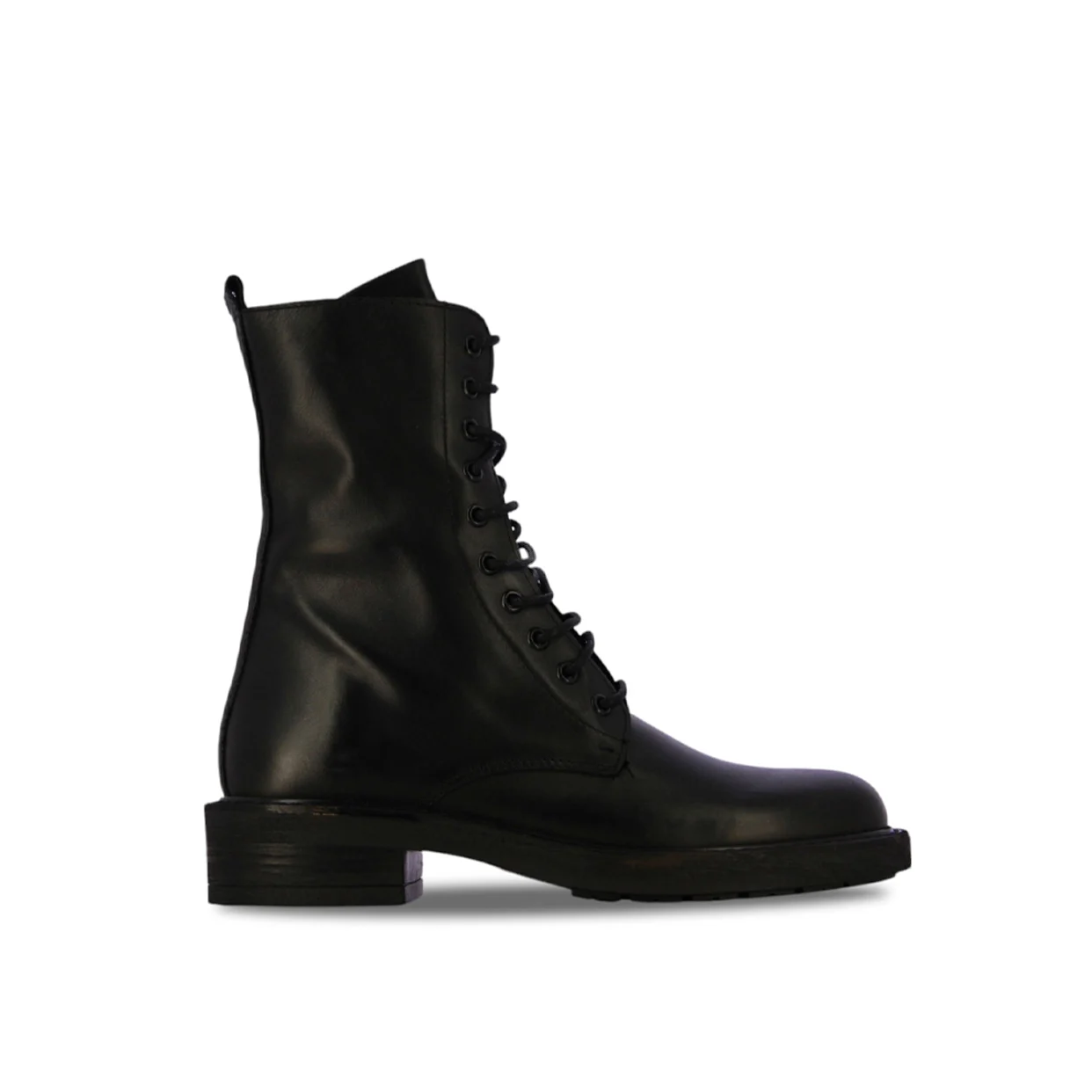 Combat Lace-Up Boots -Black