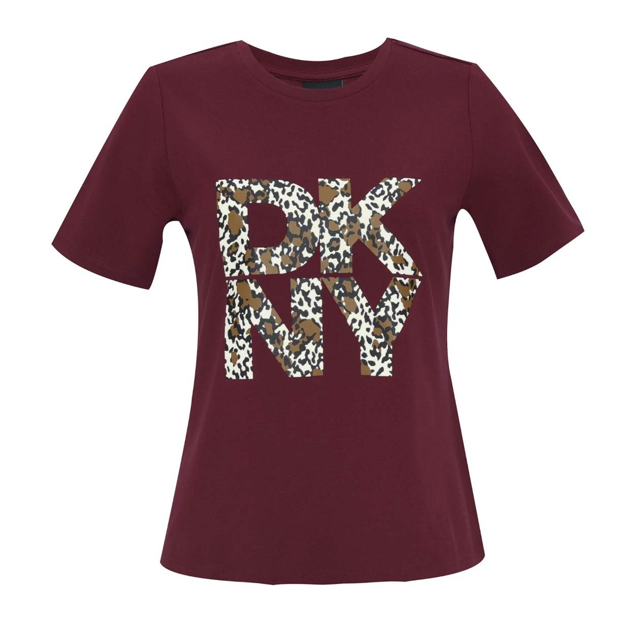 Camo Logo T-Shirt -Burgundy