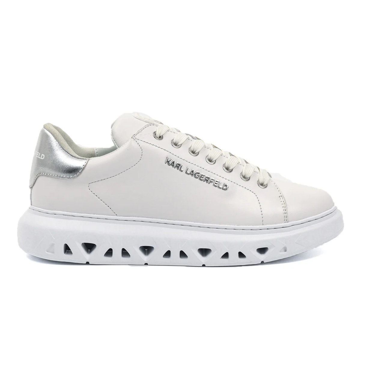 Kapri Kite Lo Lace Sneaker -White/Silver