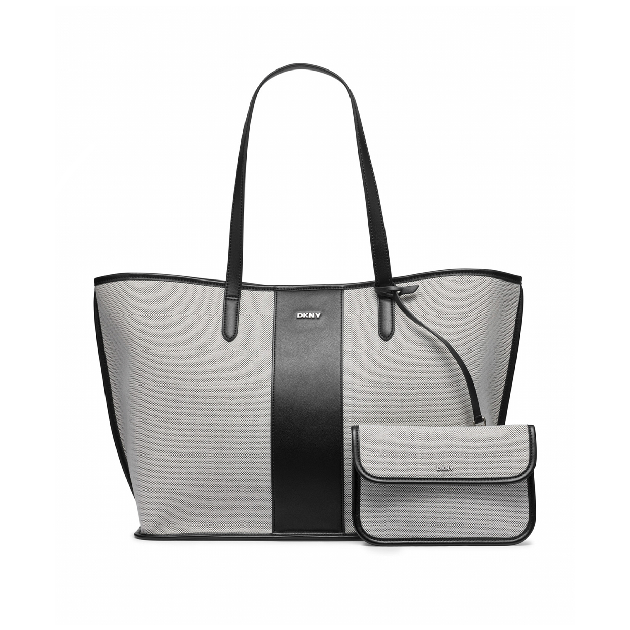 Hallie Tote Bag -Black/Natural