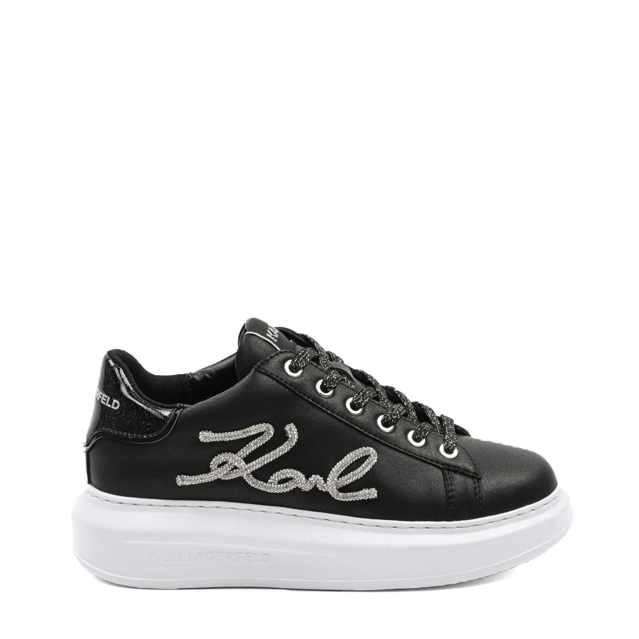 Kapri Signia Rhinestone Sneaker -Black/Silver