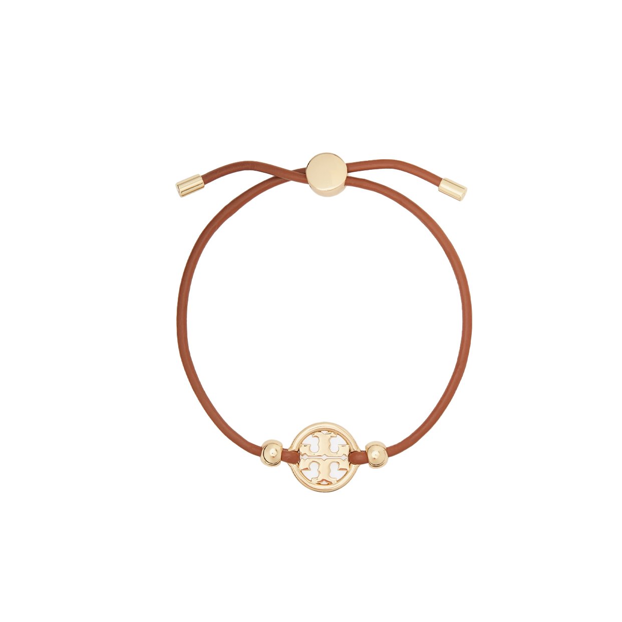 Miller Slider Bracelet -Gold/Cuoio