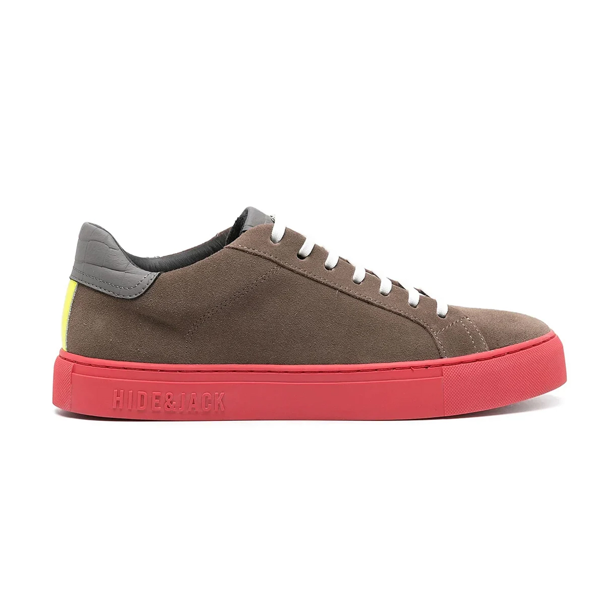Oil Beige with Red Sole Vintage Sneaker -Beige/Red