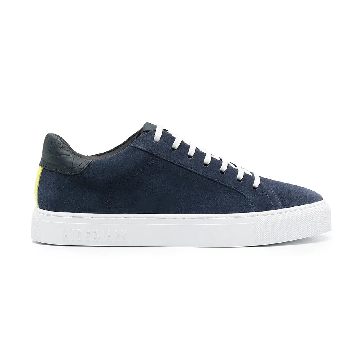 Oil Blue with White Sole Vintage Sneaker -Blue/White