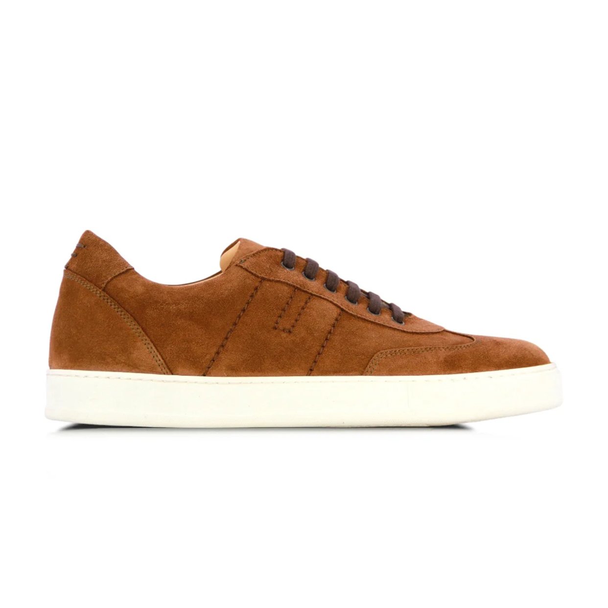 Suede Low Top Sneaker -Brown