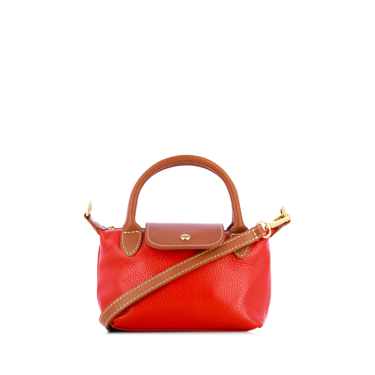 Small Crossbody Shopper -Coral