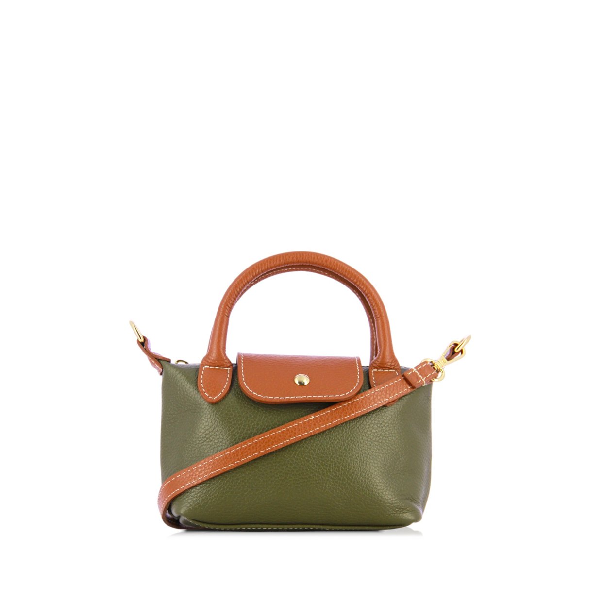 Small Crossbody Shopper -Khaki