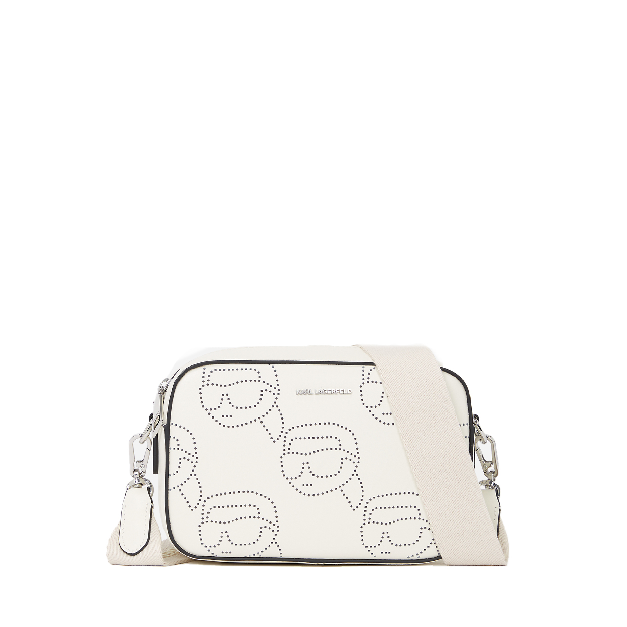 Ikon Perforated Camera Bag -Off White