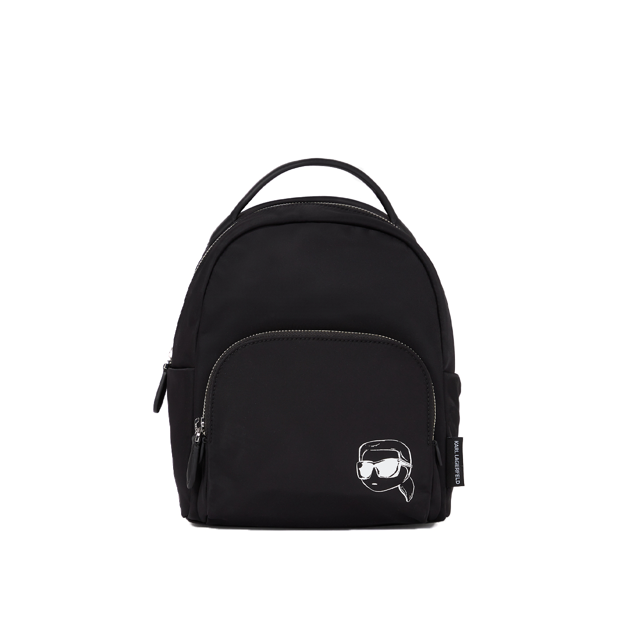Ikon Nylon Outline Small Backpack -Black