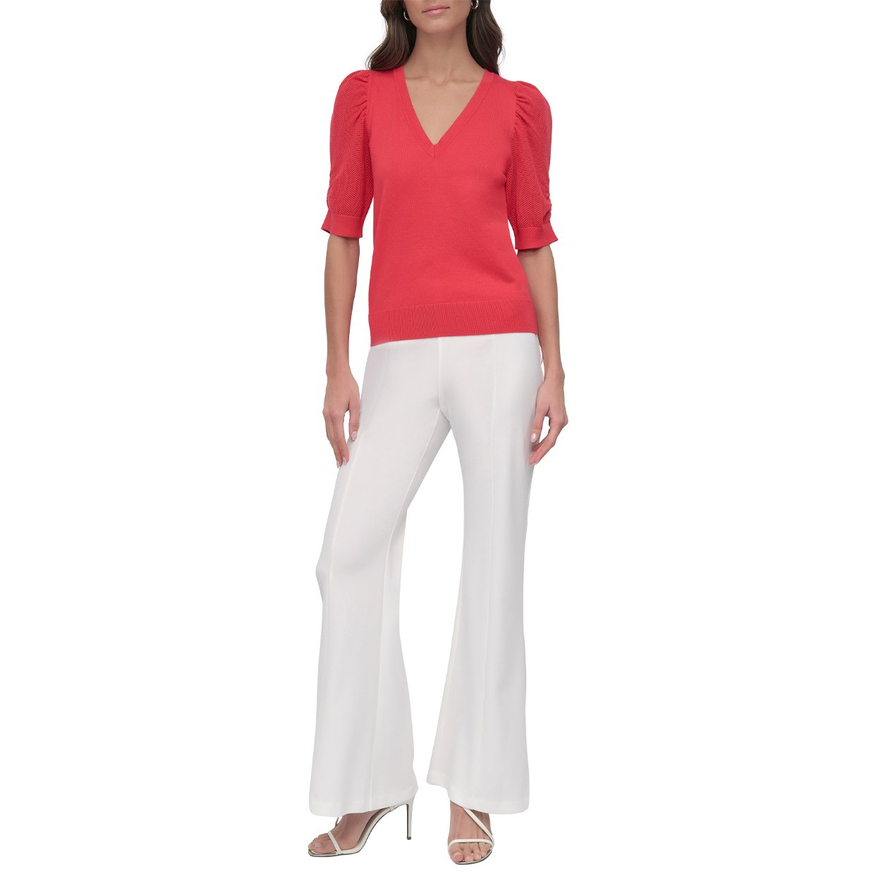 Twist Sleeve Blouse -Watermelon