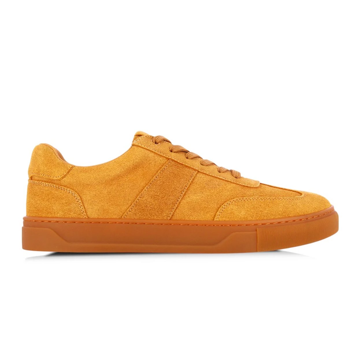 Suede Low-Top Sneaker -Tan