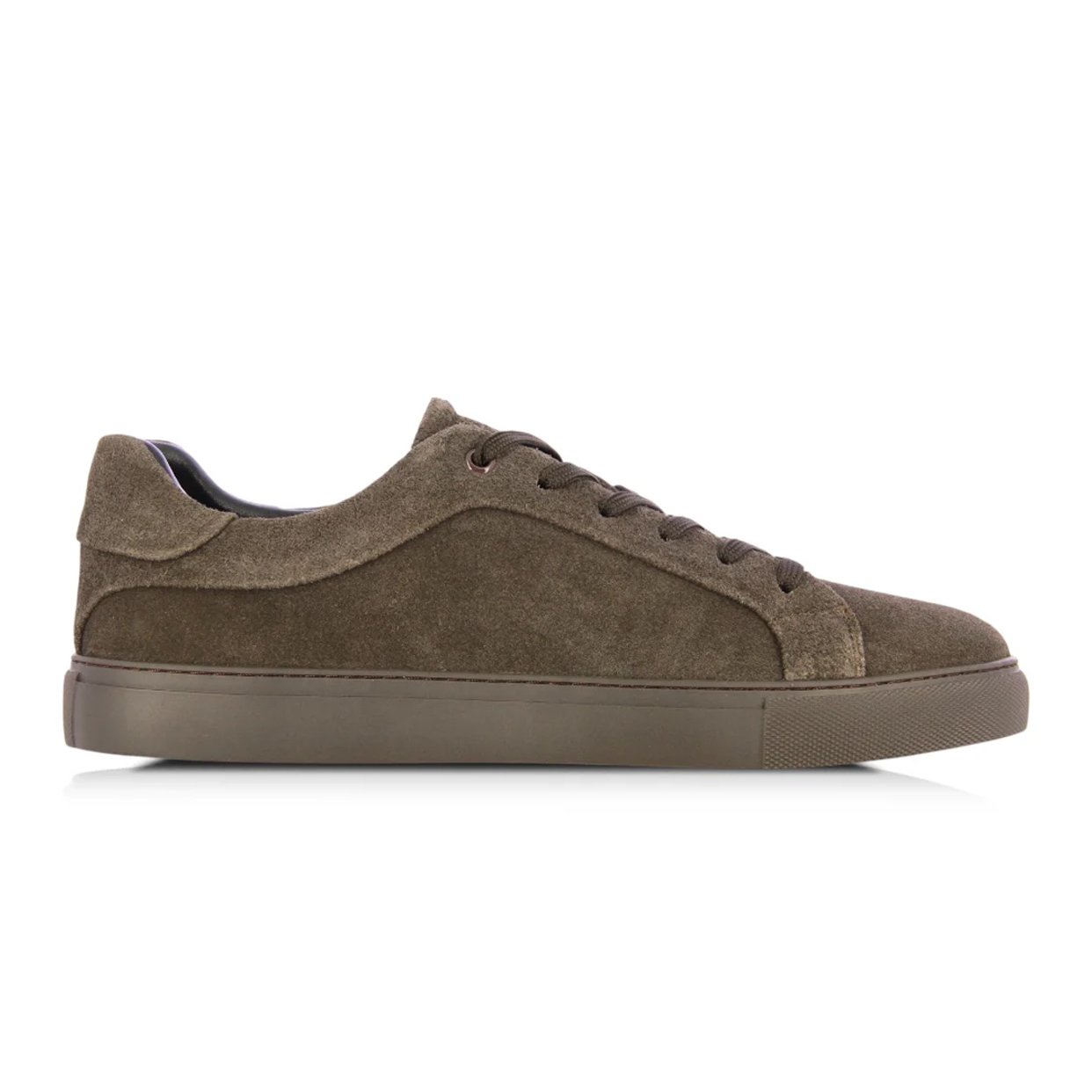 Textured Low-Top Sneaker -Brown
