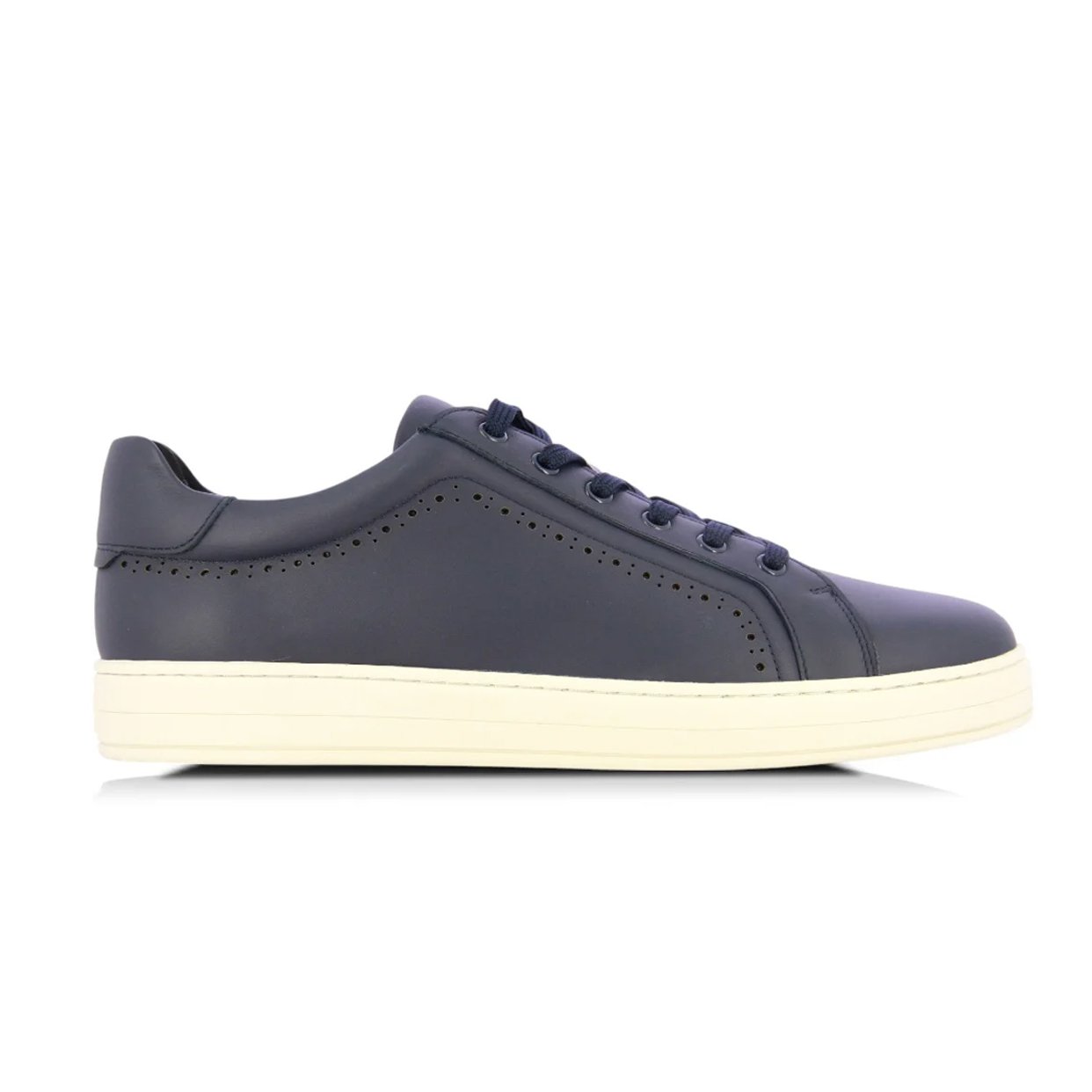 Casual Leather Sneaker -Navy
