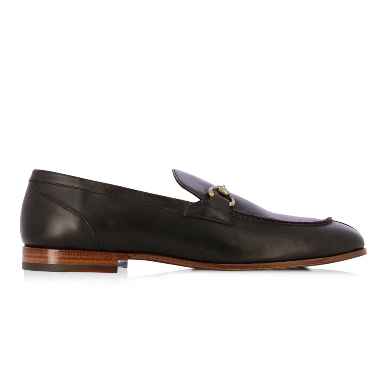 Formal Buckle Loafers -Brown
