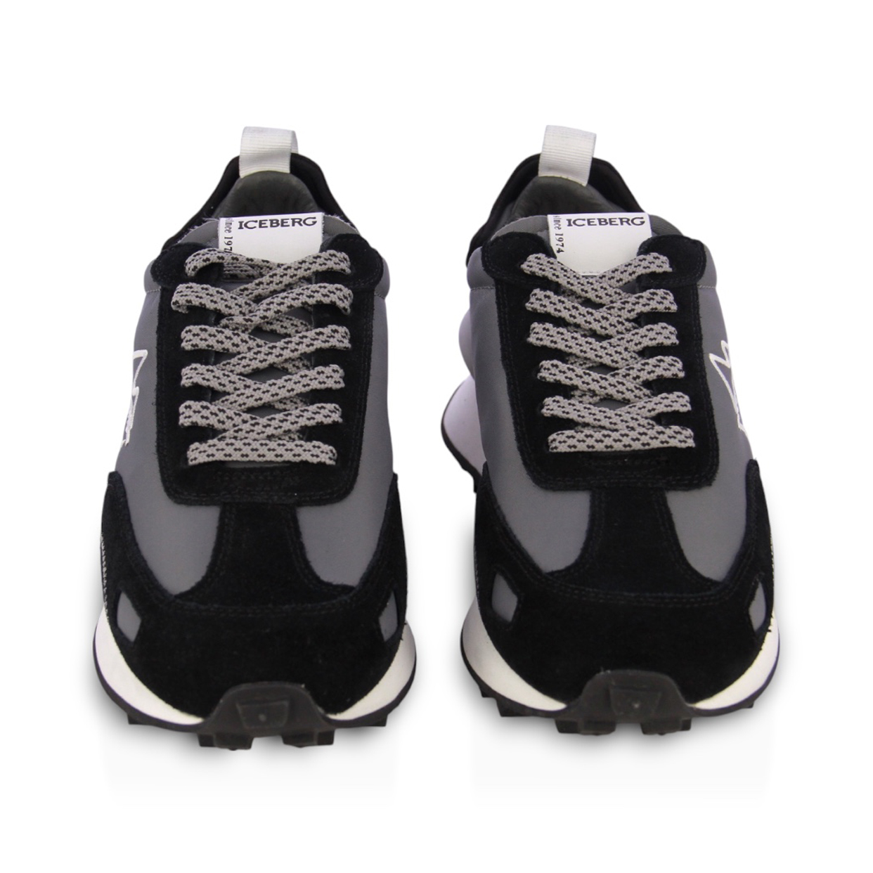 Low-Top Logo Sneaker -Black/Grey - Image 3