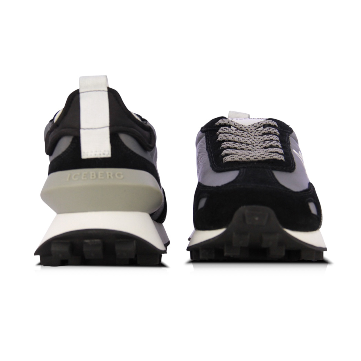 Low-Top Logo Sneaker -Black/Grey - Image 5