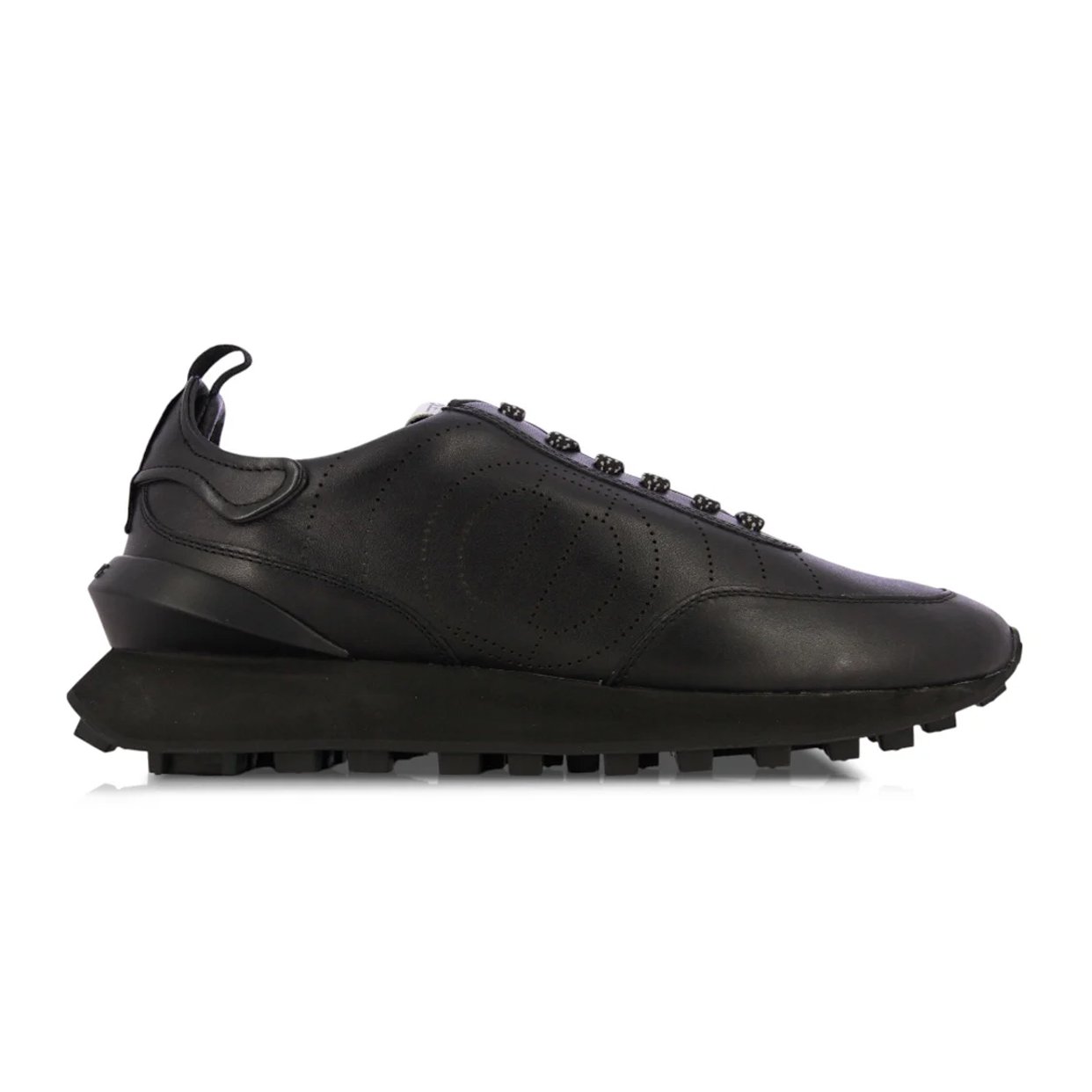 Running Leather Sneakers -Black