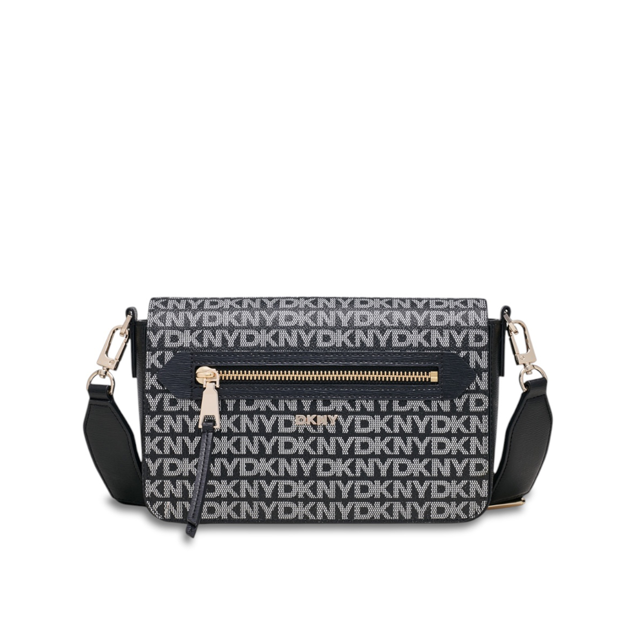 Bryant Ave Medium Flap Crossbody Bag -Black
