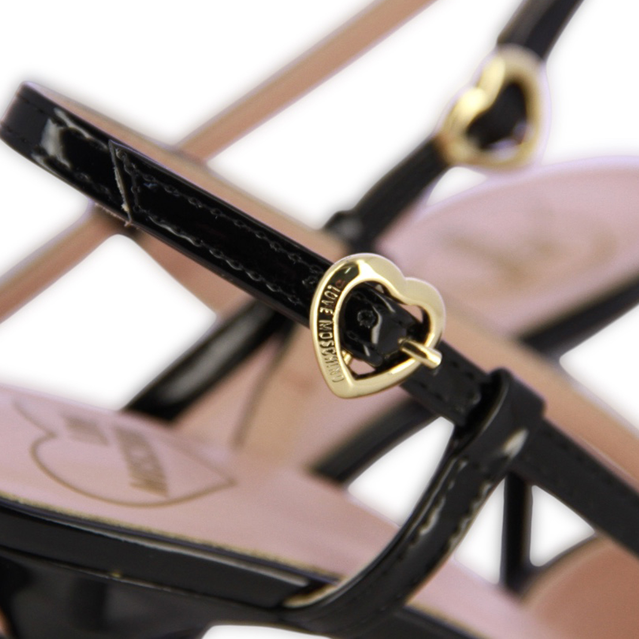 Rubber Logo Slingback Heel -Black - Image 5