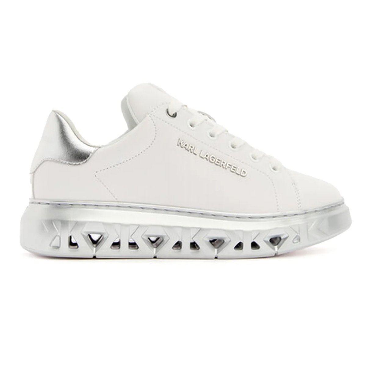 Kapri Kite Sneaker -White/Silver