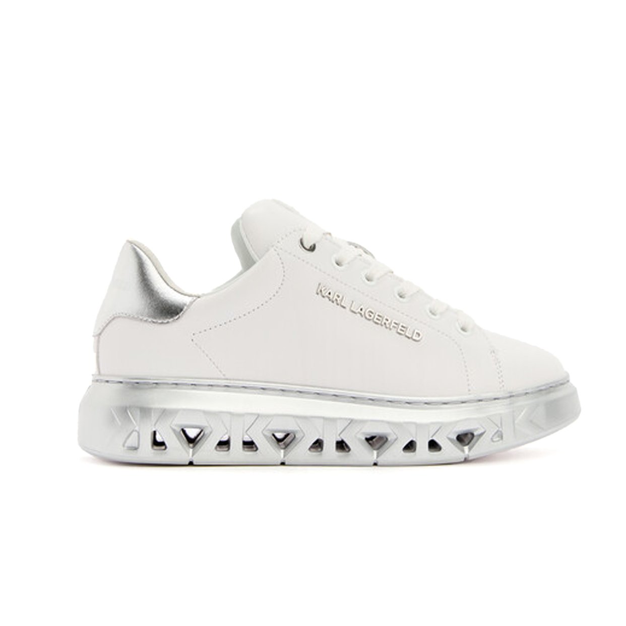 Kapri Kite Sneaker -White/Silver