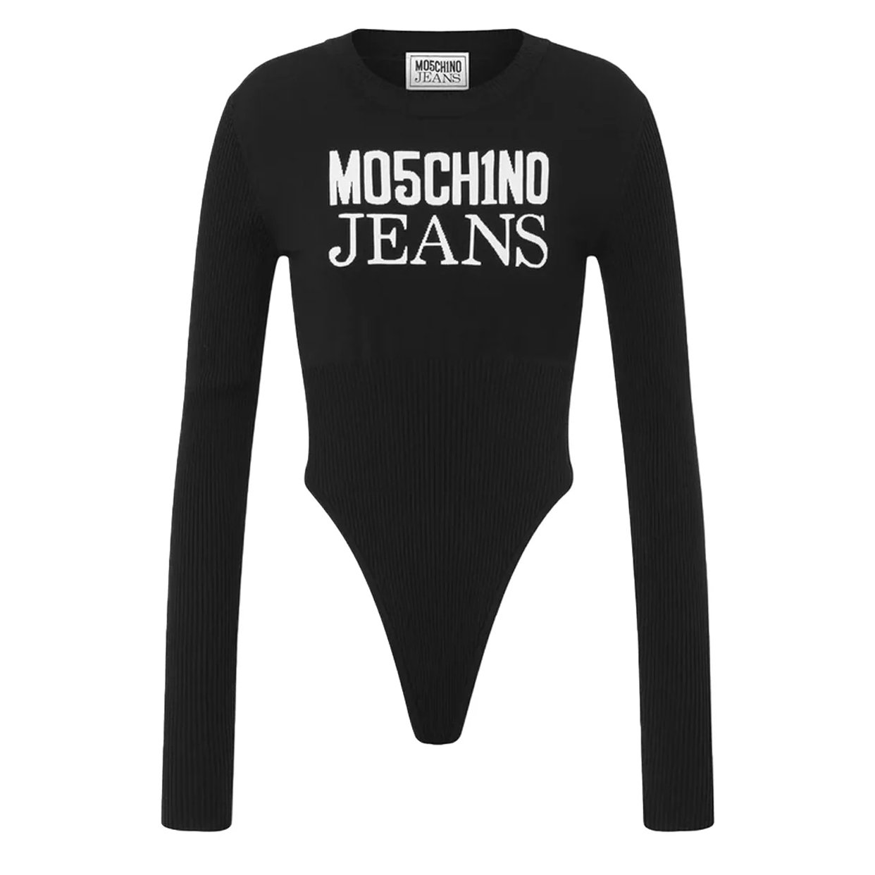Logo Stretch Bodysuit -Black