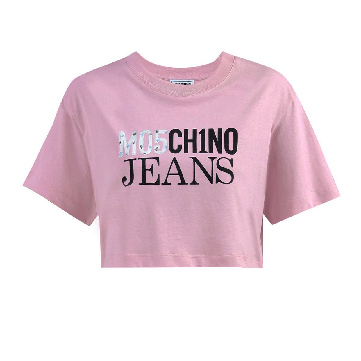 Cropped Logo T-Shirt -Pink