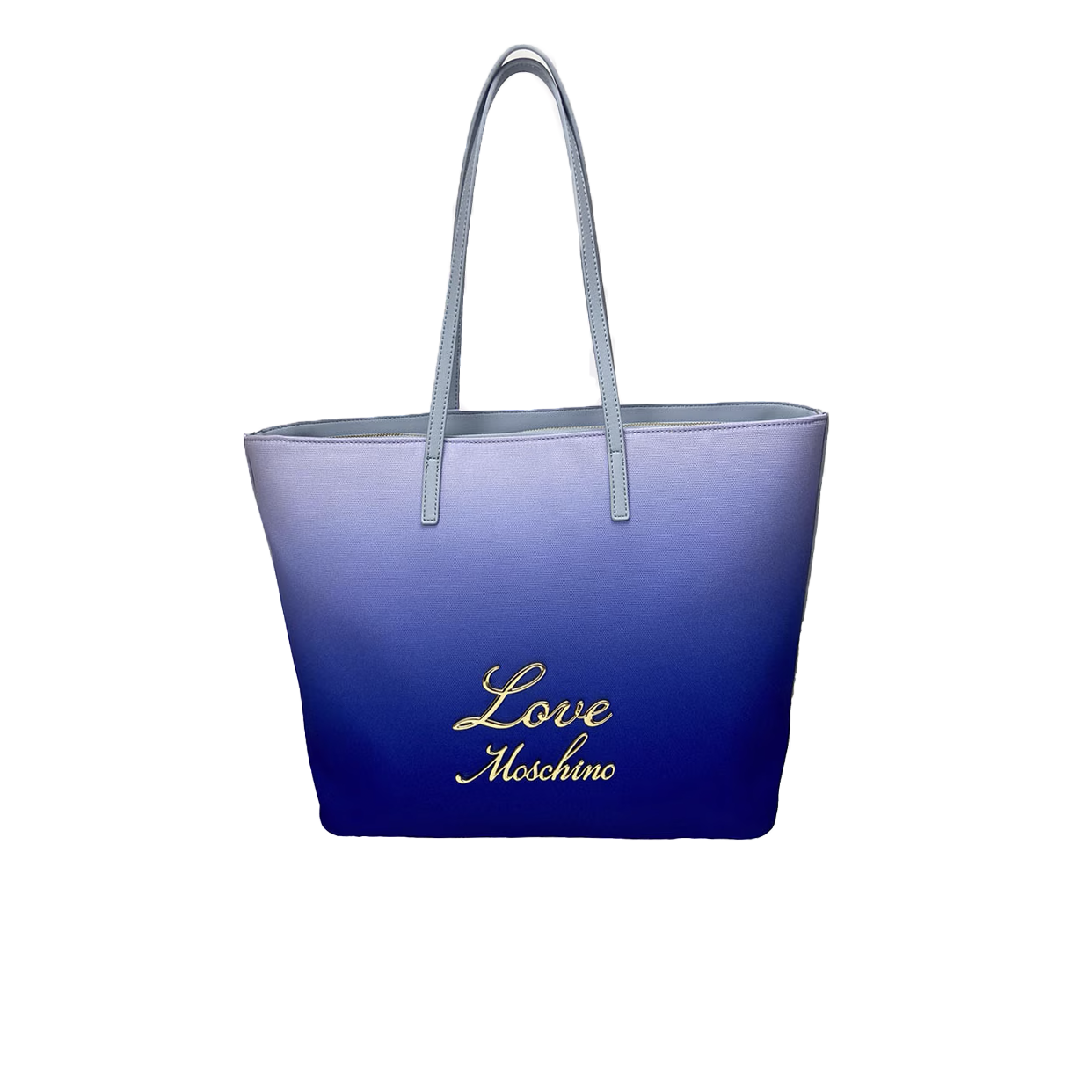 Two Tone Logo Tote Bag -Sky Blue
