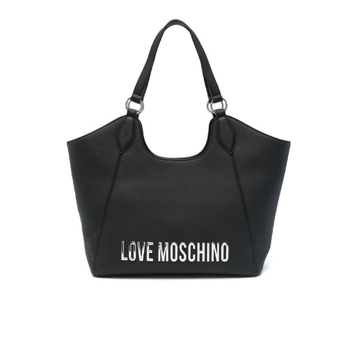 Bold Love Tote Bag -Black/Silver