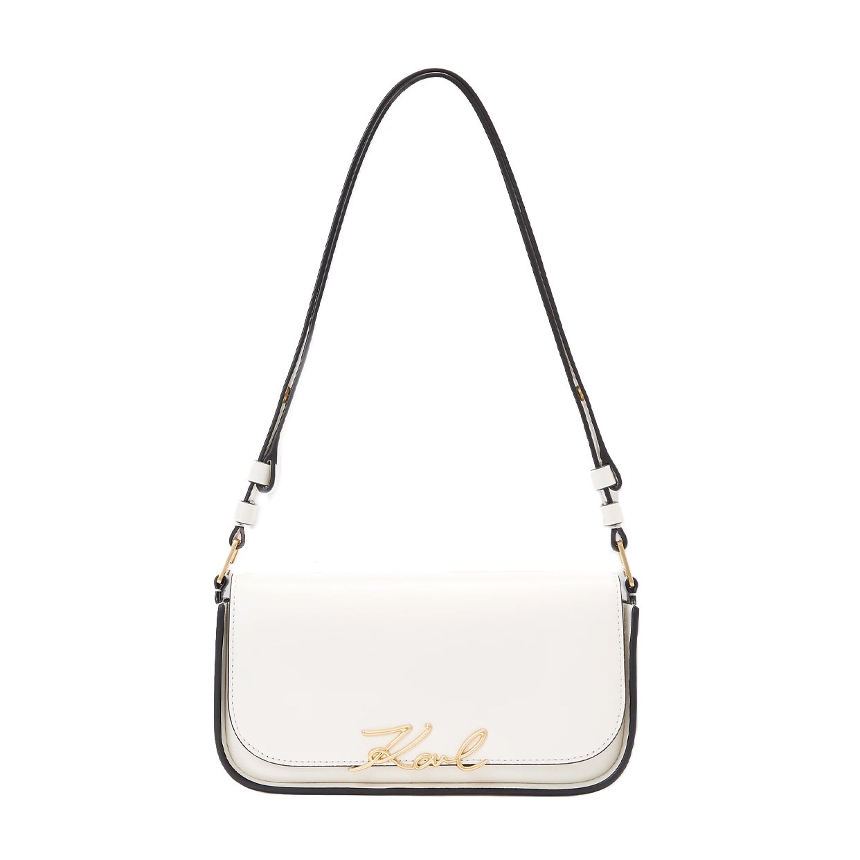 K/Signature Two-Way Crossbody Bag -Off White