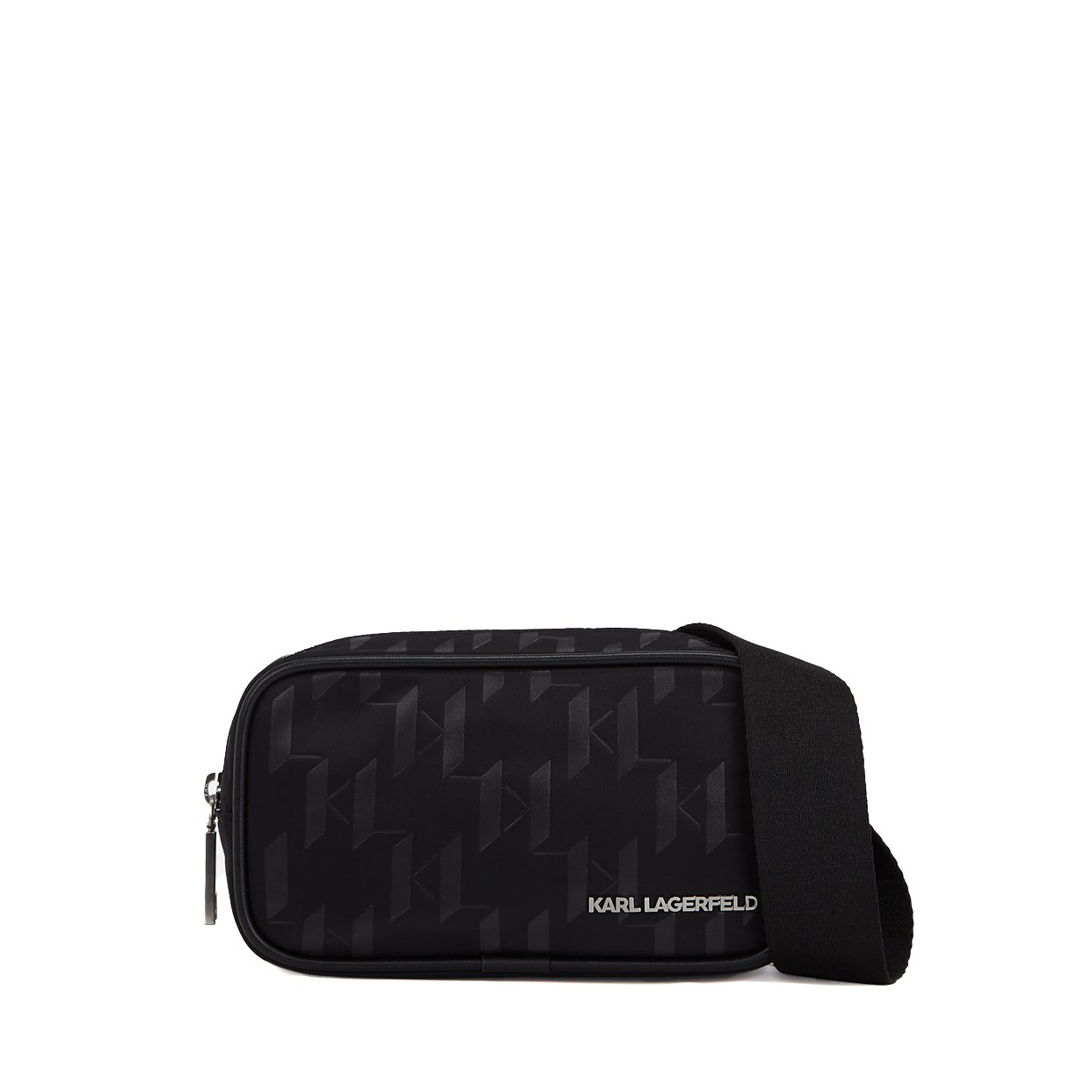 K/Monogram Crossbody Bag -Black