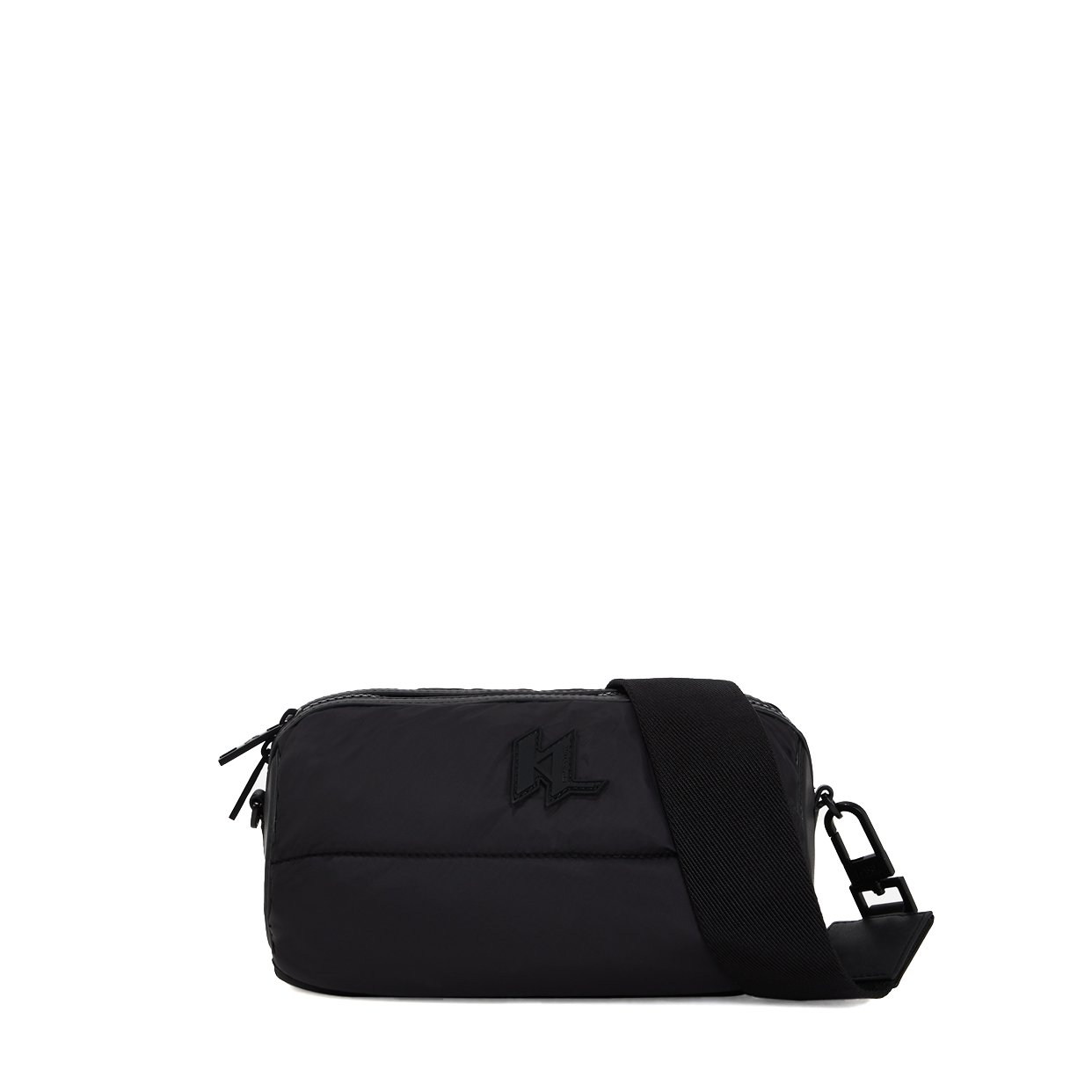 K/Monogram Padded Crossbody Bag -Black