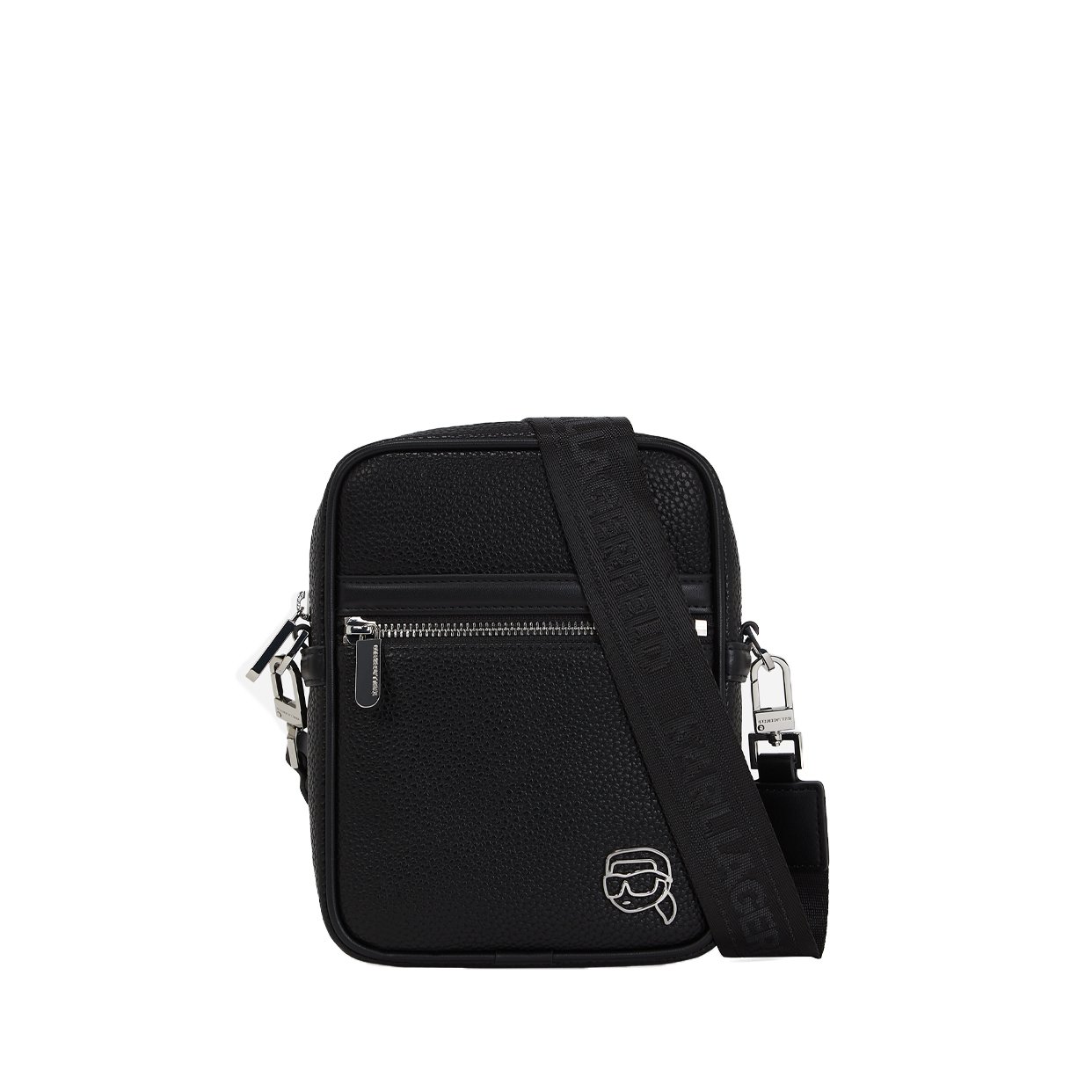 K/Ikon Outline Crossbody Bag -Black