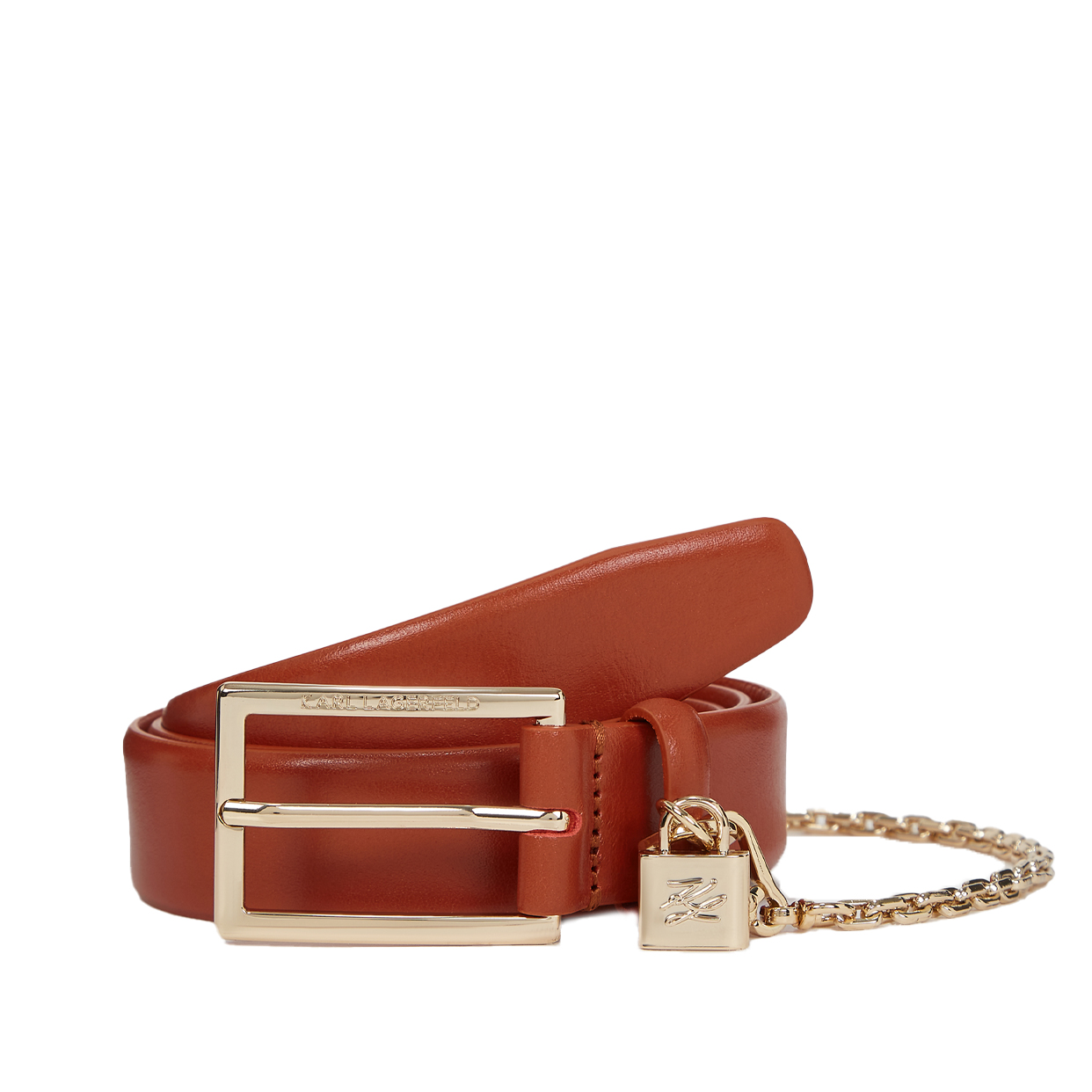 K/Autograph Padlock Belt -Red Brick