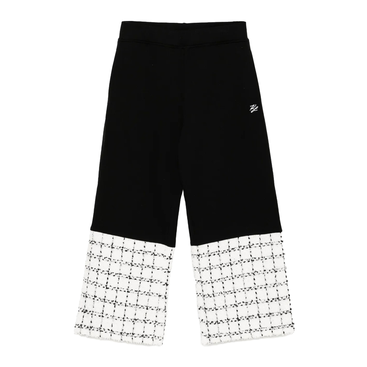Blouclé Mix Sweatpants -Black