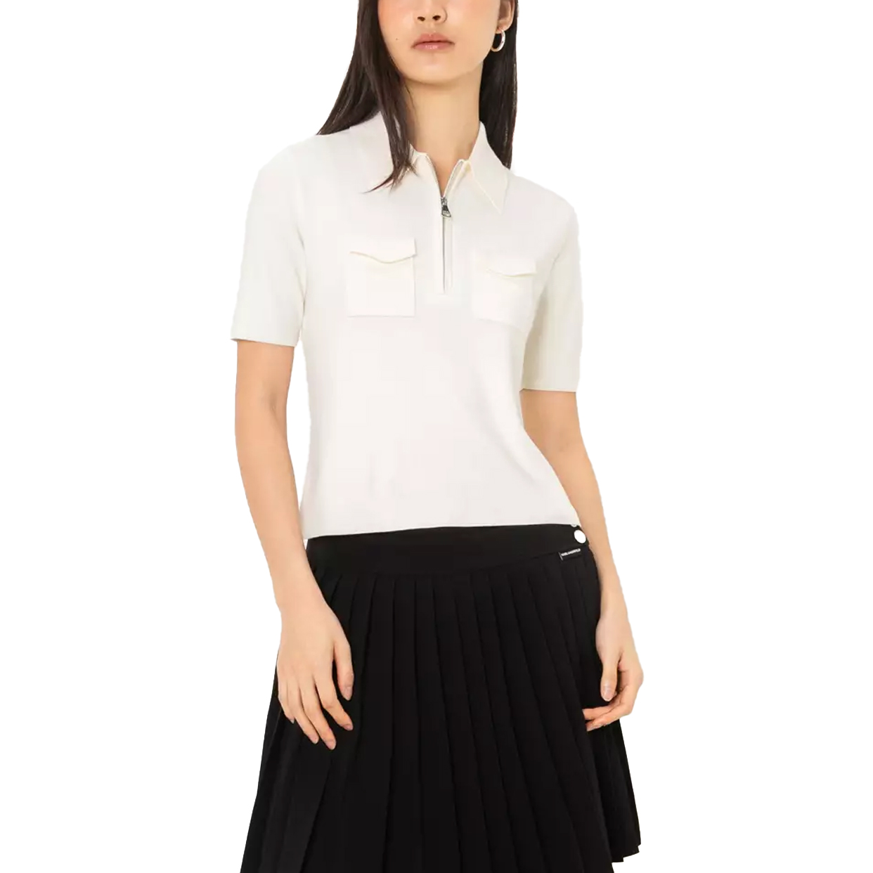 Everyday Knit Polo Shirt -Cannoli Cream