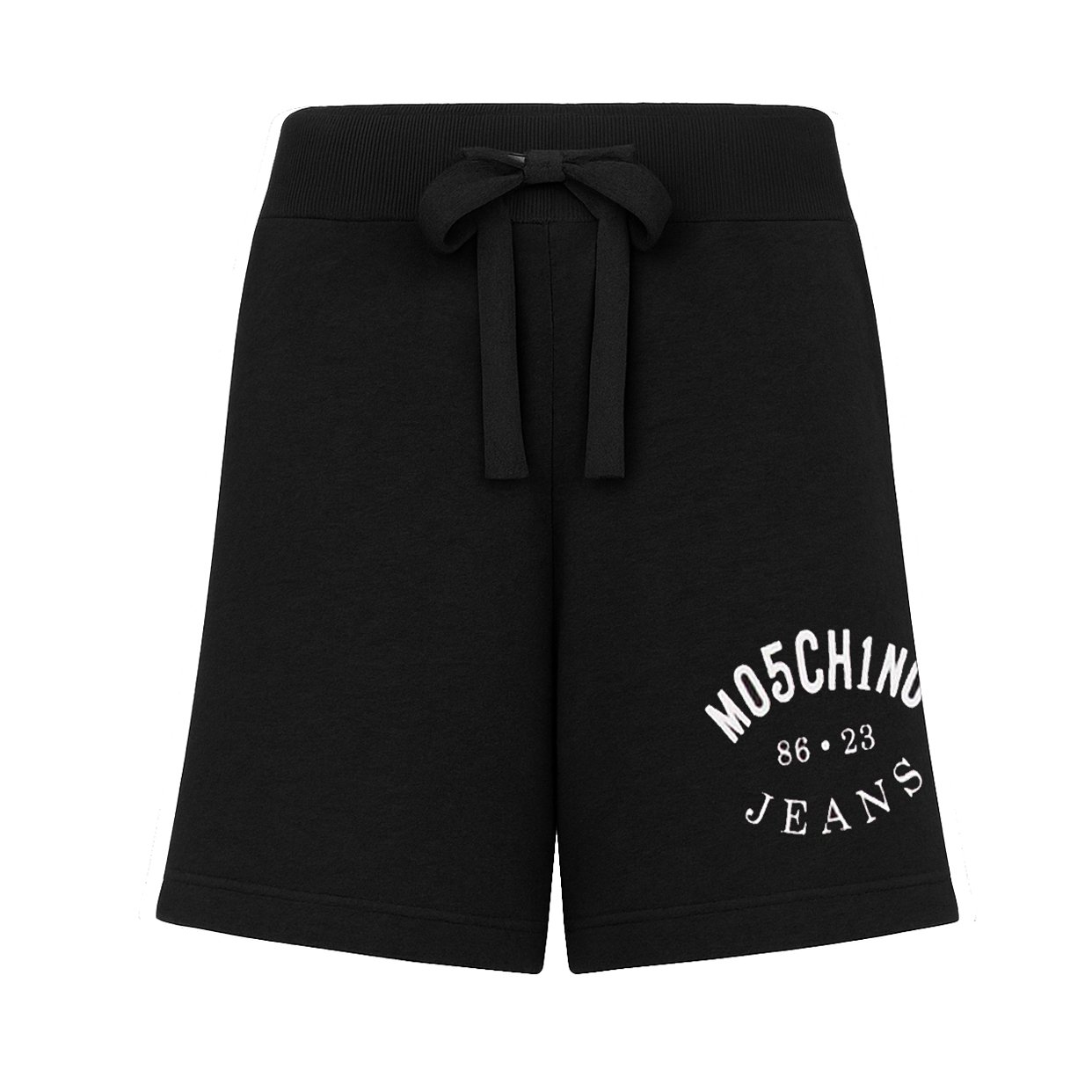 Knitted Logo Sweatshorts -Black