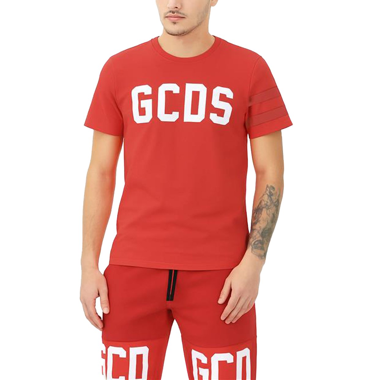 Logo Regular T-Shirt -Red/White